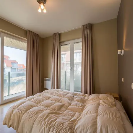 By Belgian Coast With Dune Views